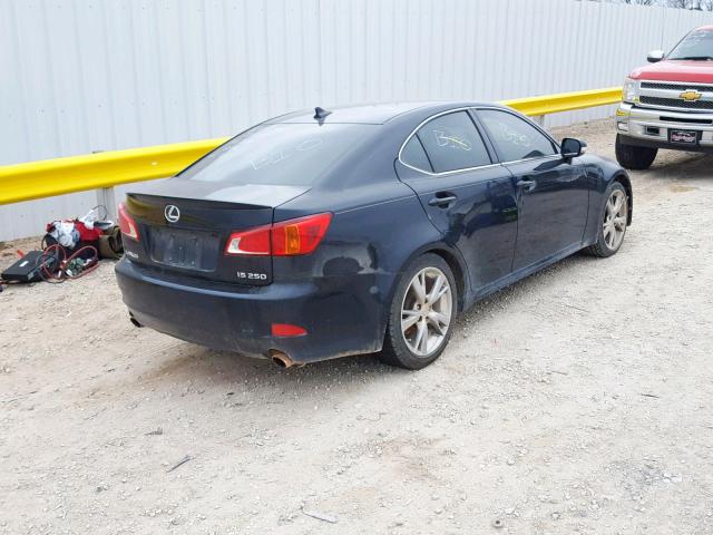 JTHBF5C28A5108578 - 2010 LEXUS IS 250 BLACK photo 4