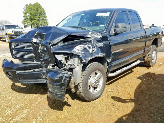 3D7KS28C35G745170 - 2005 DODGE RAM 2500 S BLACK photo 2
