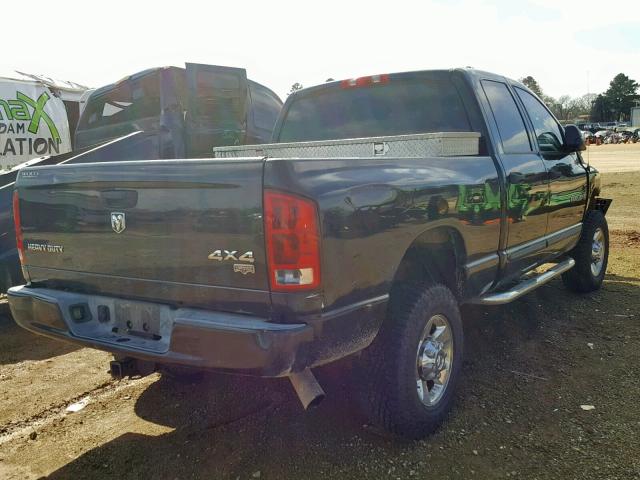 3D7KS28C35G745170 - 2005 DODGE RAM 2500 S BLACK photo 4