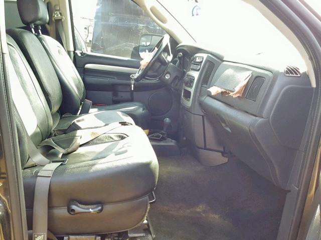 3D7KS28C35G745170 - 2005 DODGE RAM 2500 S BLACK photo 5
