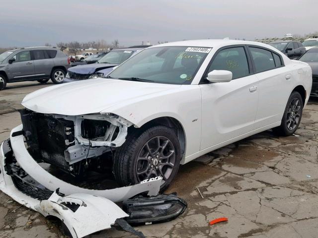 2C3CDXJG4JH126644 - 2018 DODGE CHARGER GT WHITE photo 2