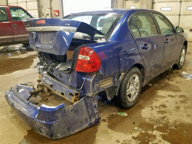 1G1ZS58F37F197169 - 2007 CHEVROLET MALIBU LS BLUE photo 4