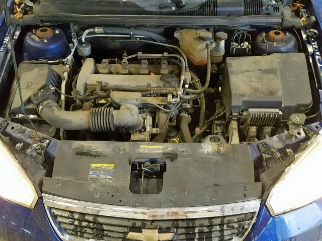 1G1ZS58F37F197169 - 2007 CHEVROLET MALIBU LS BLUE photo 7