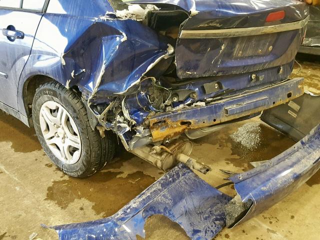 1G1ZS58F37F197169 - 2007 CHEVROLET MALIBU LS BLUE photo 9