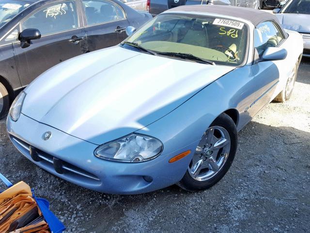 SAJGX2745VC015387 - 1997 JAGUAR XK8 BLUE photo 2