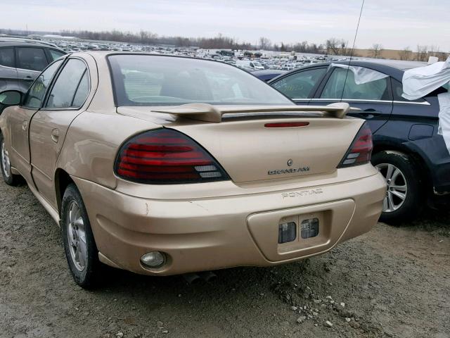 1G2NF52E53M513563 - 2003 PONTIAC GRAND AM S TAN photo 3