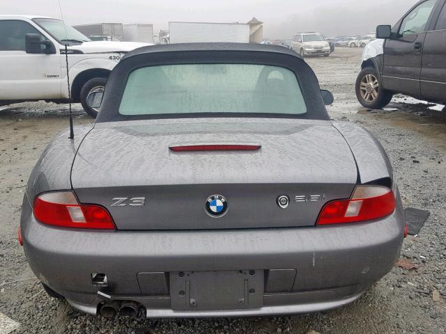 WBACN33461LM03217 - 2001 BMW Z3 2.5 GRAY photo 9