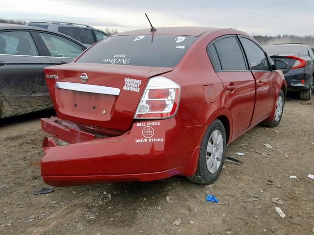 3N1AB6AP6CL696175 - 2012 NISSAN SENTRA 2.0 RED photo 4