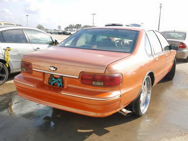 1G1BL52W6SR177304 - 1995 CHEVROLET CAPRICE CL ORANGE photo 4