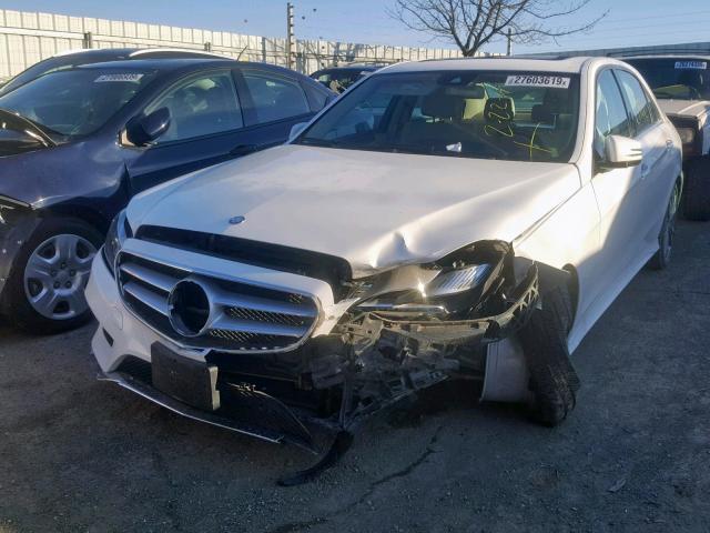 WDDHF5KB0EA986862 - 2014 MERCEDES-BENZ E 350 WHITE photo 2