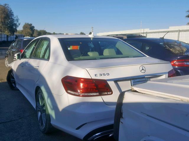 WDDHF5KB0EA986862 - 2014 MERCEDES-BENZ E 350 WHITE photo 3