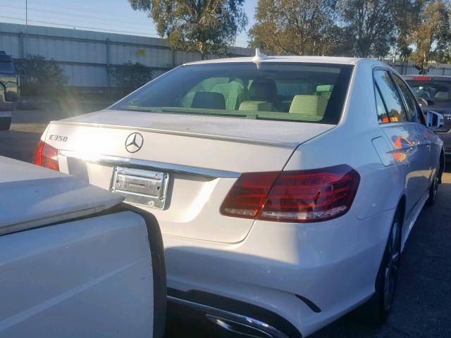 WDDHF5KB0EA986862 - 2014 MERCEDES-BENZ E 350 WHITE photo 4