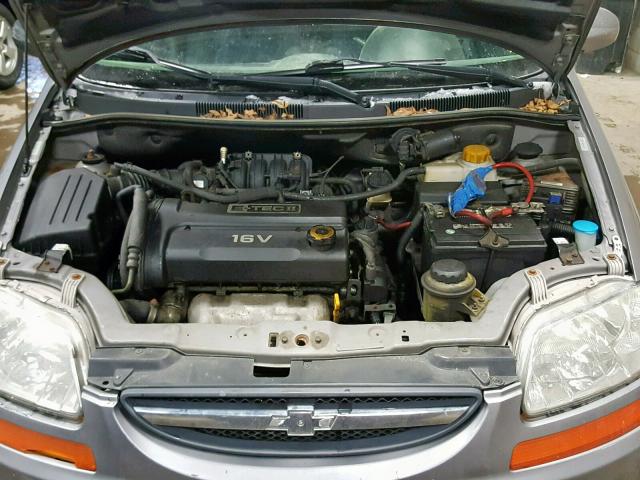 KL1TD66678B115833 - 2008 CHEVROLET AVEO BASE ვერცხლისფერი ფოტო 7