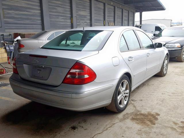 WDBUF56J26A960287 - 2006 MERCEDES-BENZ E 350 SILVER photo 4