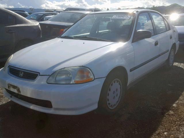 JHMEJ6521VS019134 - 1997 HONDA CIVIC DX WHITE photo 2