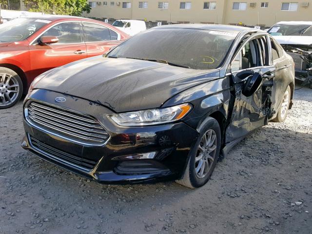 3FA6P0G71GR154998 - 2016 FORD FUSION S BLACK photo 2