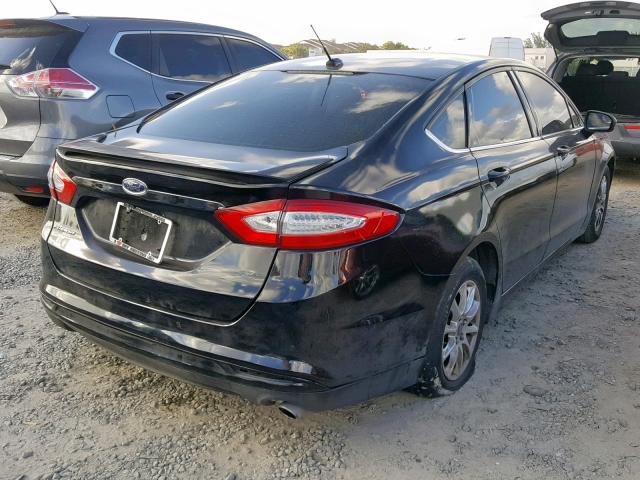 3FA6P0G71GR154998 - 2016 FORD FUSION S BLACK photo 4