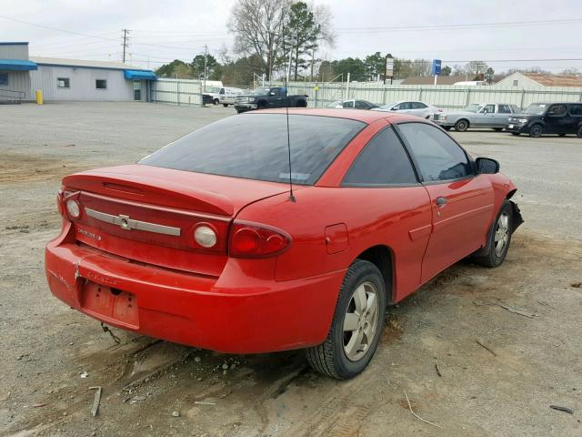 1G1JF12F537187590 - 2003 CHEVROLET CAVALIER L RED photo 4