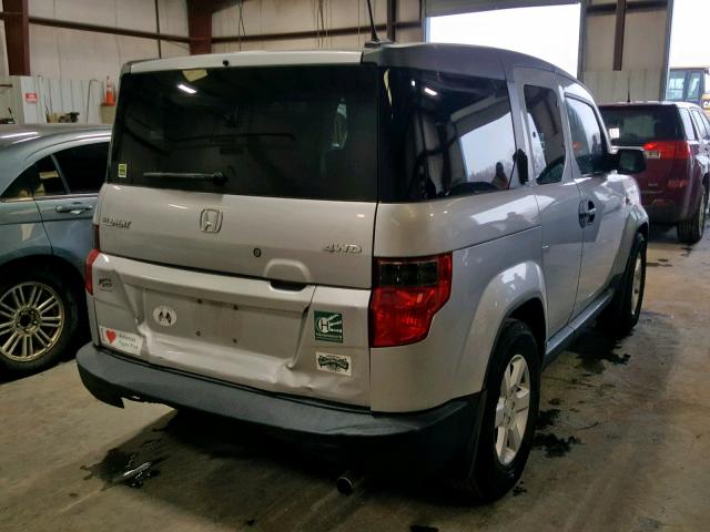 5J6YH2H7XAL009193 - 2010 HONDA ELEMENT EX SILVER photo 4