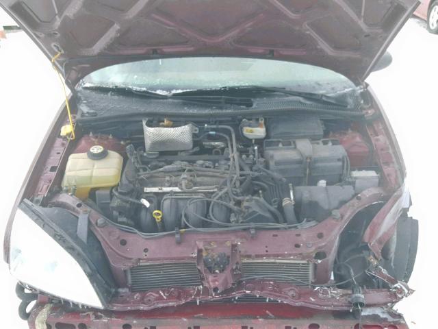 1FAHP34N46W142224 - 2006 FORD FOCUS ZX4 MAROON photo 7