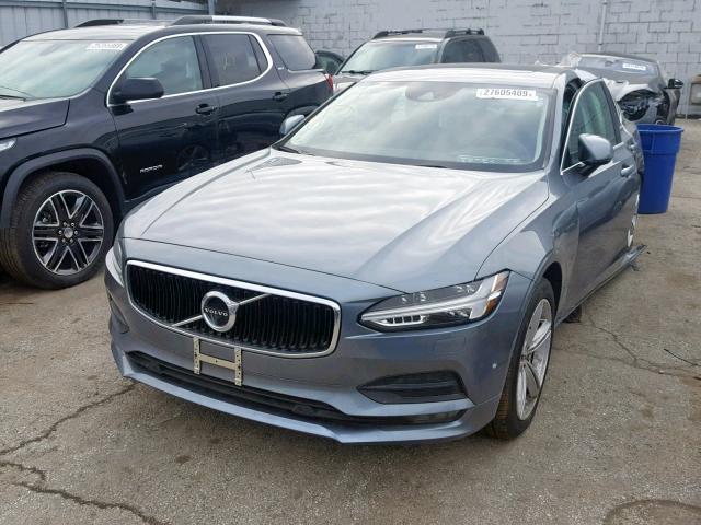 LVY982MK8JP020621 - 2018 VOLVO S90 T5 GRAY photo 2