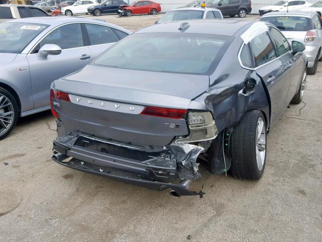 LVY982MK8JP020621 - 2018 VOLVO S90 T5 GRAY photo 4