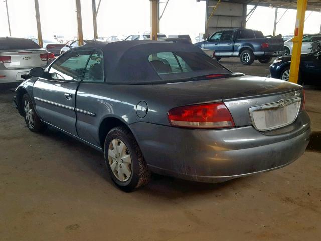 1C3EL45X54N235484 - 2004 CHRYSLER SEBRING LX GRAY photo 3