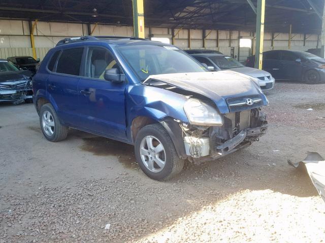 KM8JM12B86U341818 - 2006 HYUNDAI TUCSON GL BLUE photo 1