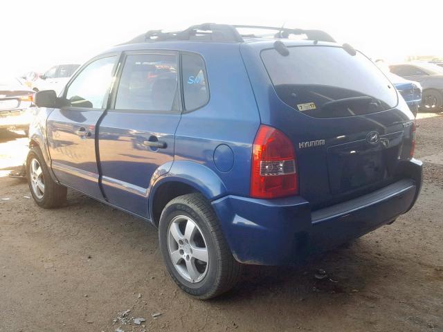 KM8JM12B86U341818 - 2006 HYUNDAI TUCSON GL BLUE photo 3