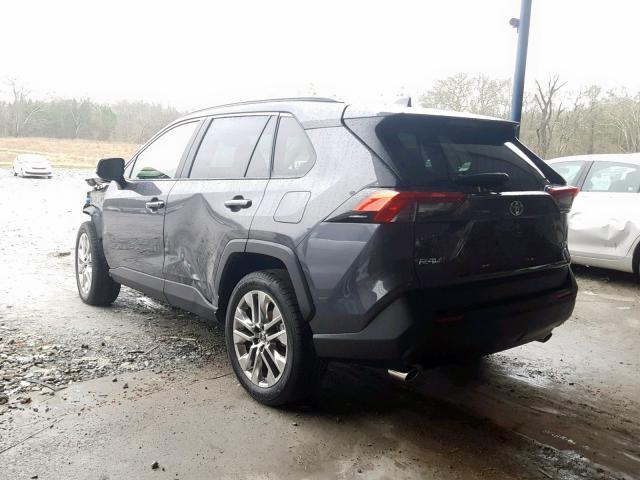 JTMA1RFV7KD011937 - 2019 TOYOTA RAV4 XLE P GRAY photo 3