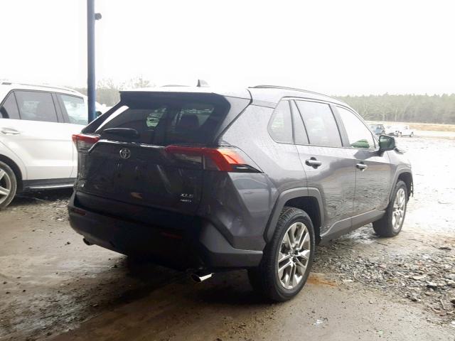 JTMA1RFV7KD011937 - 2019 TOYOTA RAV4 XLE P GRAY photo 4