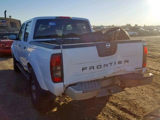 1N6ED27T14C427307 - 2004 NISSAN FRONTIER C WHITE photo 3