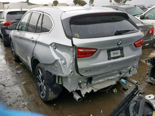 WBXHT3C37J5L28721 - 2018 BMW X1 XDRIVE2 SILVER photo 3