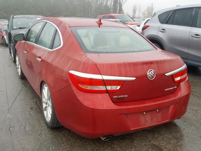 1G4PP5SK1D4227505 - 2013 BUICK VERANO RED photo 3