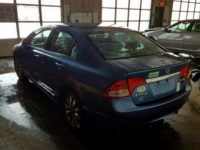 2HGFA1F91AH550633 - 2010 HONDA CIVIC EXL BLUE photo 3