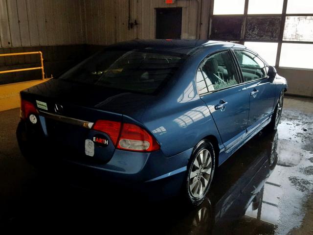 2HGFA1F91AH550633 - 2010 HONDA CIVIC EXL BLUE photo 4