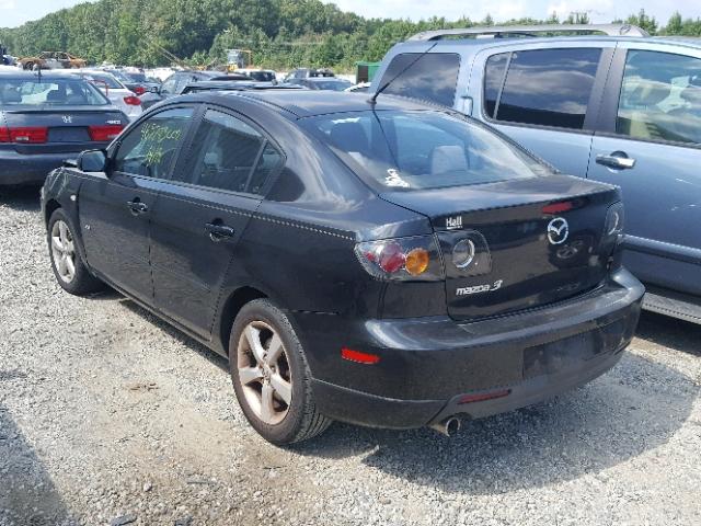 JM1BK323551289955 - 2005 MAZDA 3 S BLACK photo 3