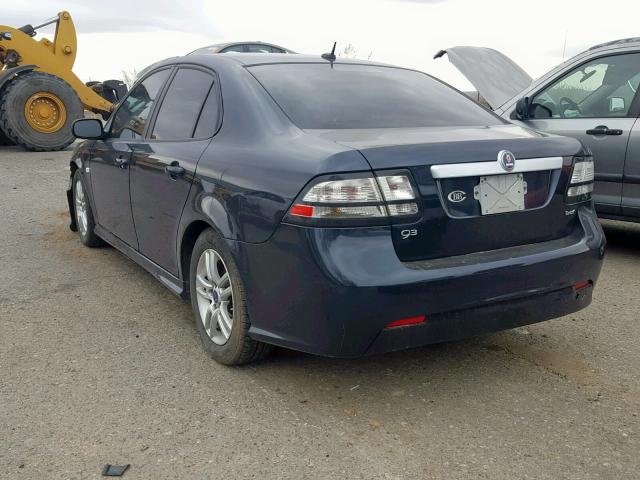 YS3FA4CY2B1315176 - 2011 SAAB 9-3 2.0T BLUE photo 3