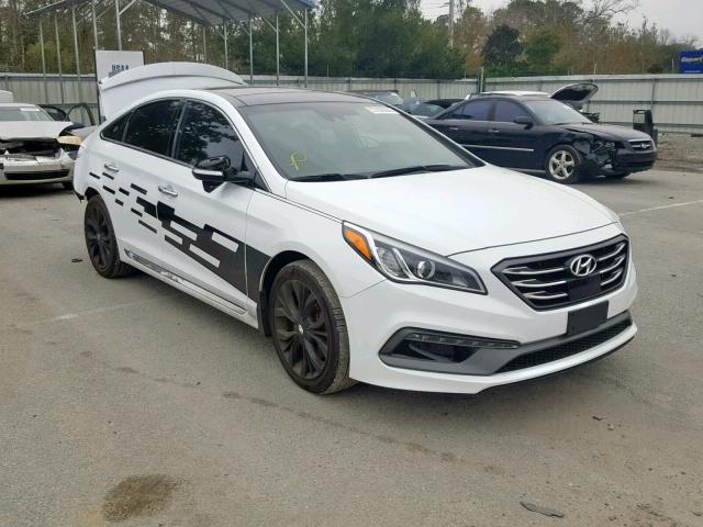 5NPE34AB4HH457087 - 2017 HYUNDAI SONATA SPO WHITE photo 1