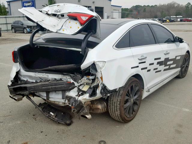 5NPE34AB4HH457087 - 2017 HYUNDAI SONATA SPO WHITE photo 4