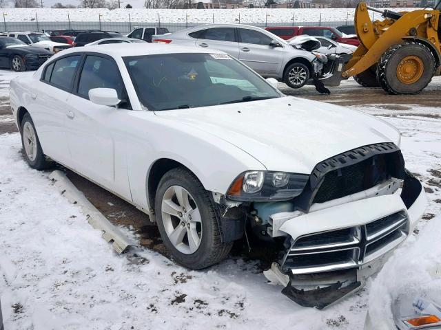 2C3CDXHG2DH545926 - 2013 DODGE CHARGER SX WHITE photo 1