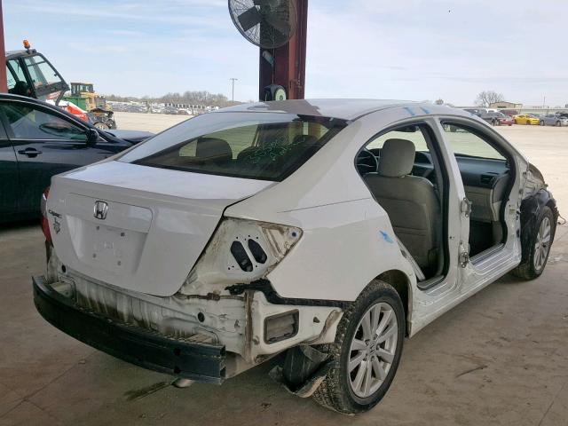 2HGFB2F91CH500868 - 2012 HONDA CIVIC EXL WHITE photo 4