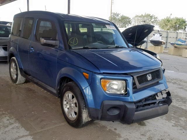 5J6YH18746L015606 - 2006 HONDA ELEMENT EX BLUE photo 1