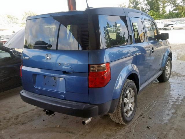 5J6YH18746L015606 - 2006 HONDA ELEMENT EX BLUE photo 4