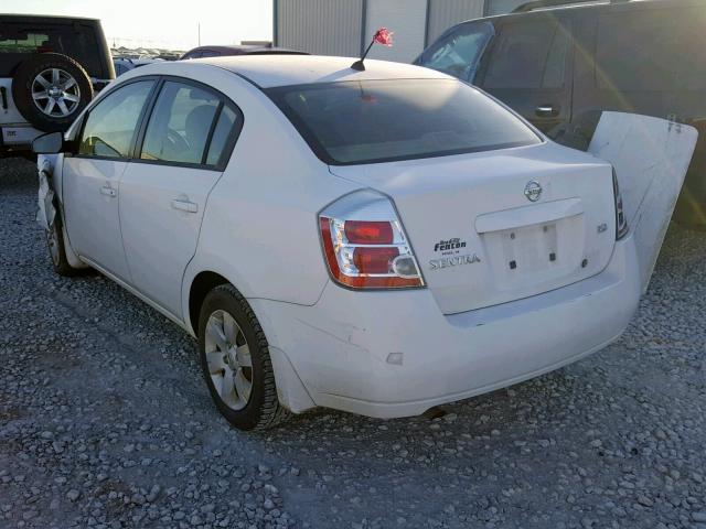 3N1AB61E27L646653 - 2007 NISSAN SENTRA 2.0 WHITE photo 3