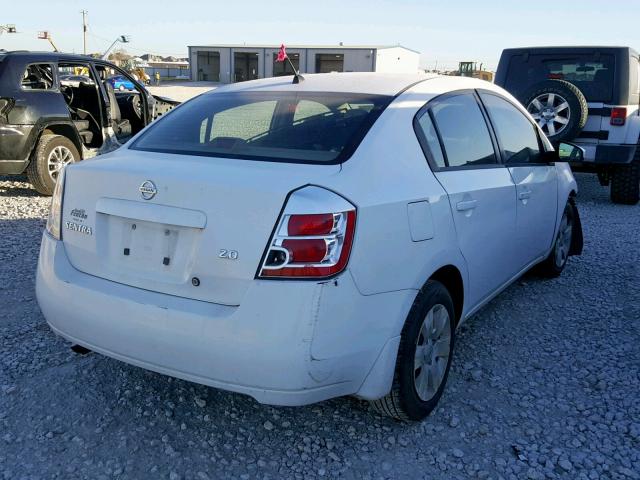 3N1AB61E27L646653 - 2007 NISSAN SENTRA 2.0 WHITE photo 4