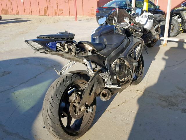 JS1GR7KA172104993 - 2007 SUZUKI GSX-R750 BLACK photo 4