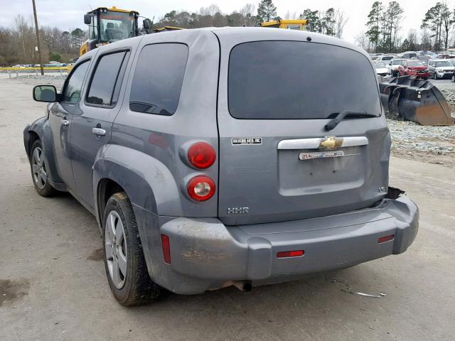 3GNDA13D27S608907 - 2007 CHEVROLET HHR LS Plata foto 3
