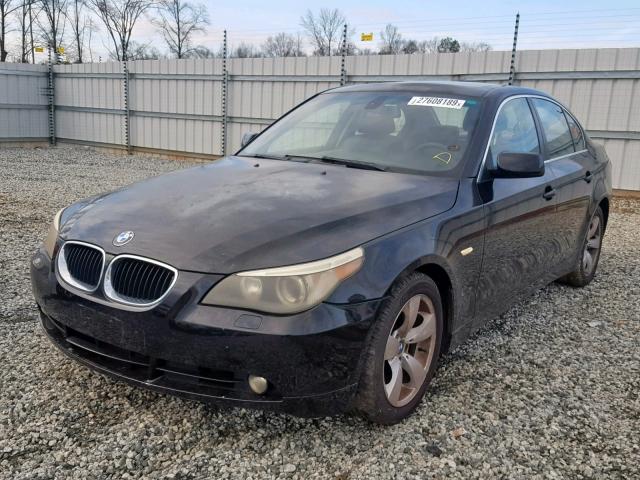 WBANA53525B857002 - 2005 BMW 525 I BLACK photo 2