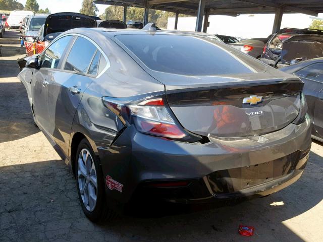 1G1RD6S50HU192511 - 2017 CHEVROLET VOLT PREMI GRAY photo 3